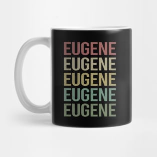 Colorful Text Eugene Mug